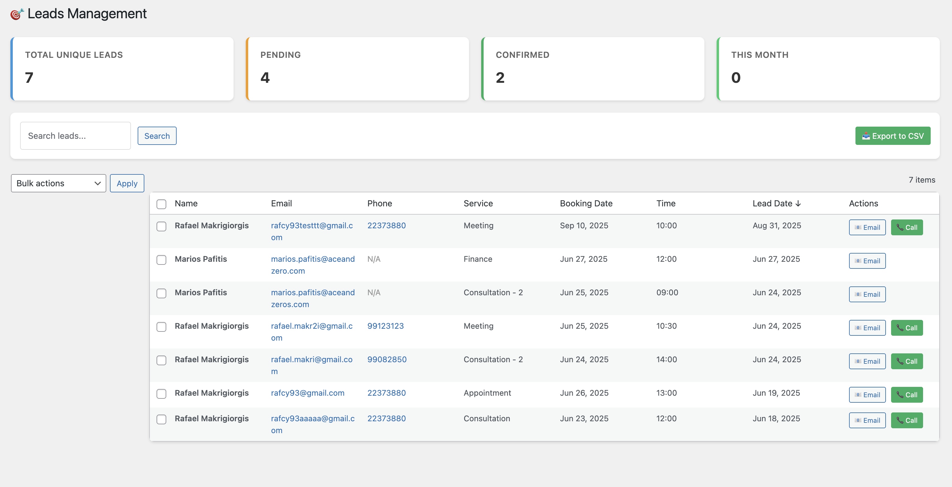 Plugin Dashboard