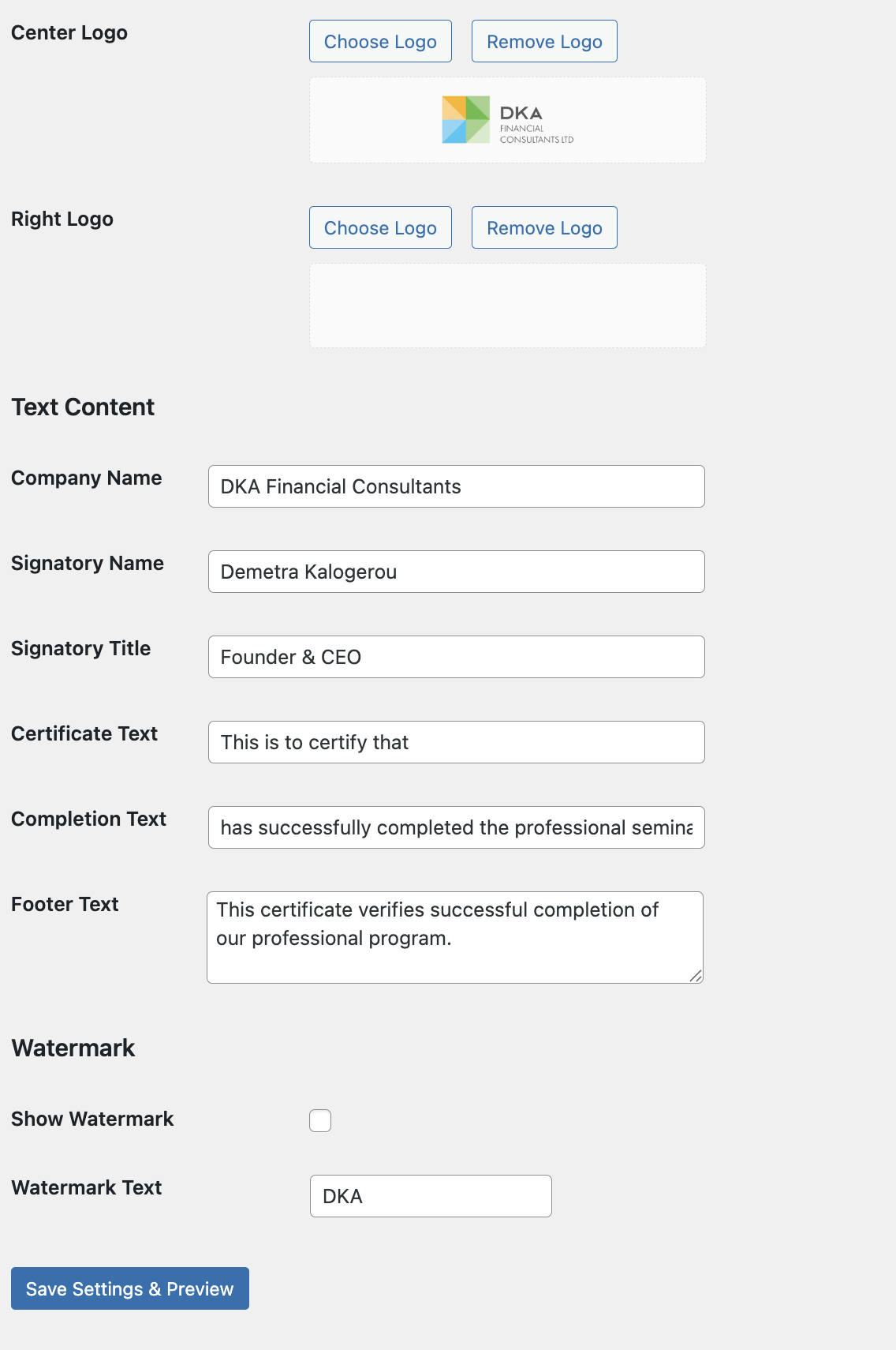 Signature Fields