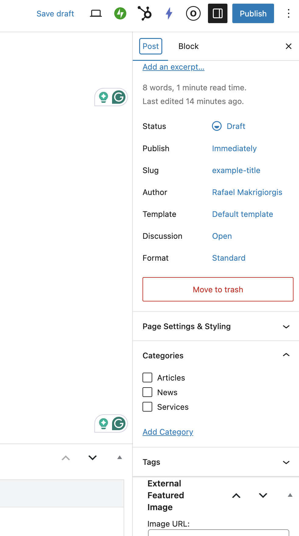 Create new Category